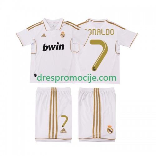 Real Madrid Cristiano Ronaldo 7 2011 2012 Dres Retro Dječji Domaći Kratkih Rukava Real Madrid Cristiano Ronaldo 7 2011 2012 Dres Retro Dječji Domaći Kratkih Rukava